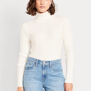 Old Navy Cream Turtleneck Sweater